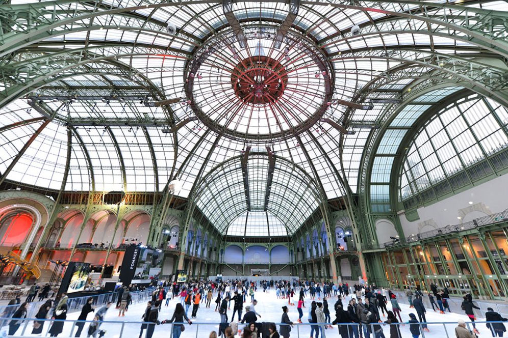 LA PISTA DE HIELO CUBIERTA MAS GRANDE DEL MUNDO SE ENCUENTRA EN EL GRAND PALAIS DE PARÍS
